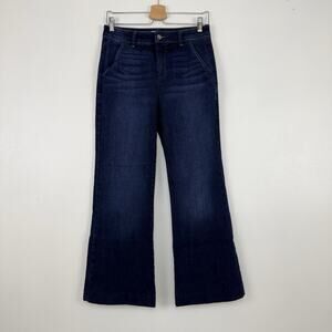 EVEREVE Bootcut Flare Leg Jeans Size 27 Blue Dark‎ Wash Stretch Denim Retro Y2K